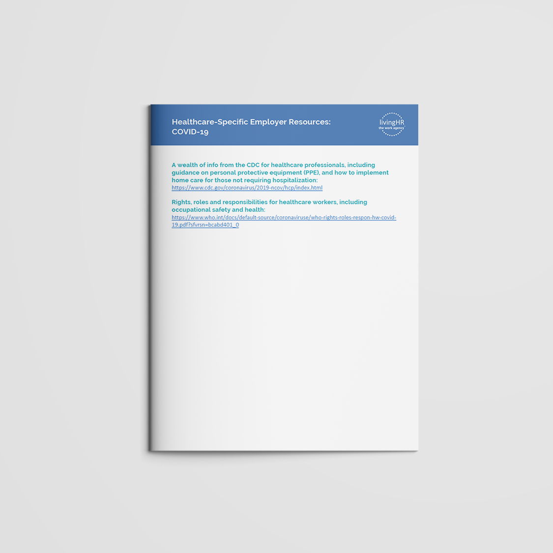 Healthcare-Specific Employer Resources