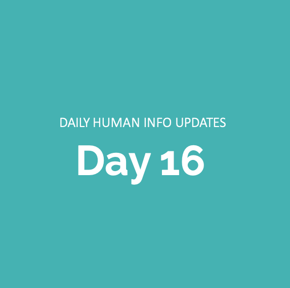 Daily Human Info Updates (Day 16)