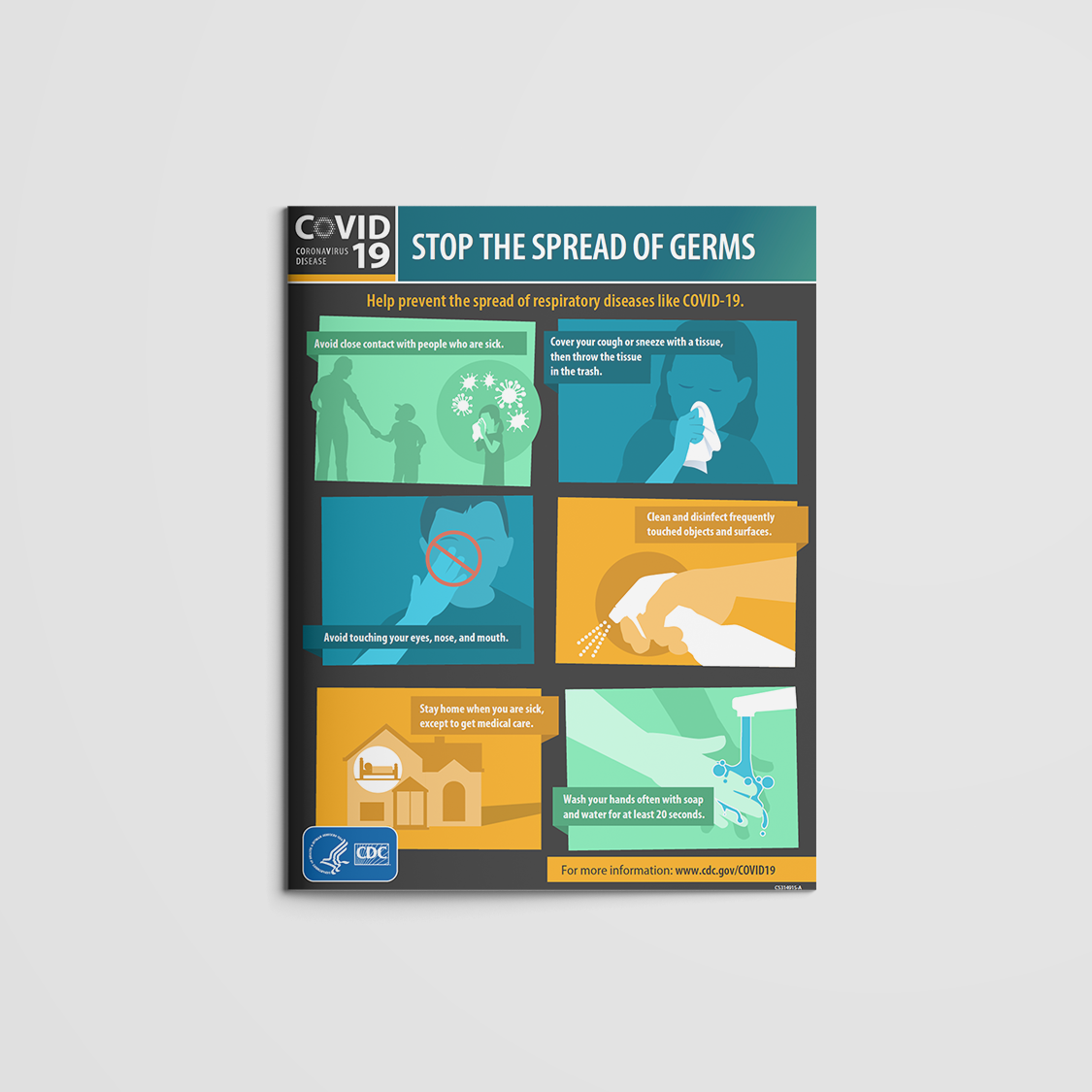 From The CDC: Stop the Spread of Germs Flyer (Team Communications)