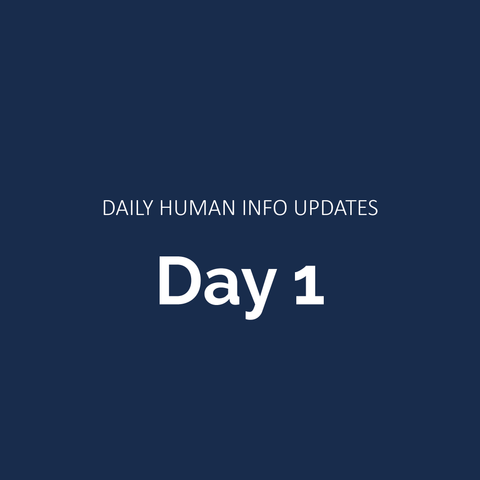 Daily Human Info Updates (Day 1)