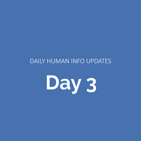 Daily Human Info Updates (Day 3)